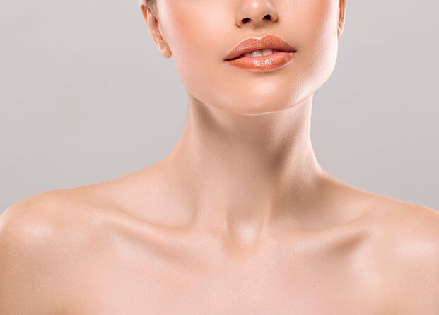 Referencia de cuello y contorno mandibular